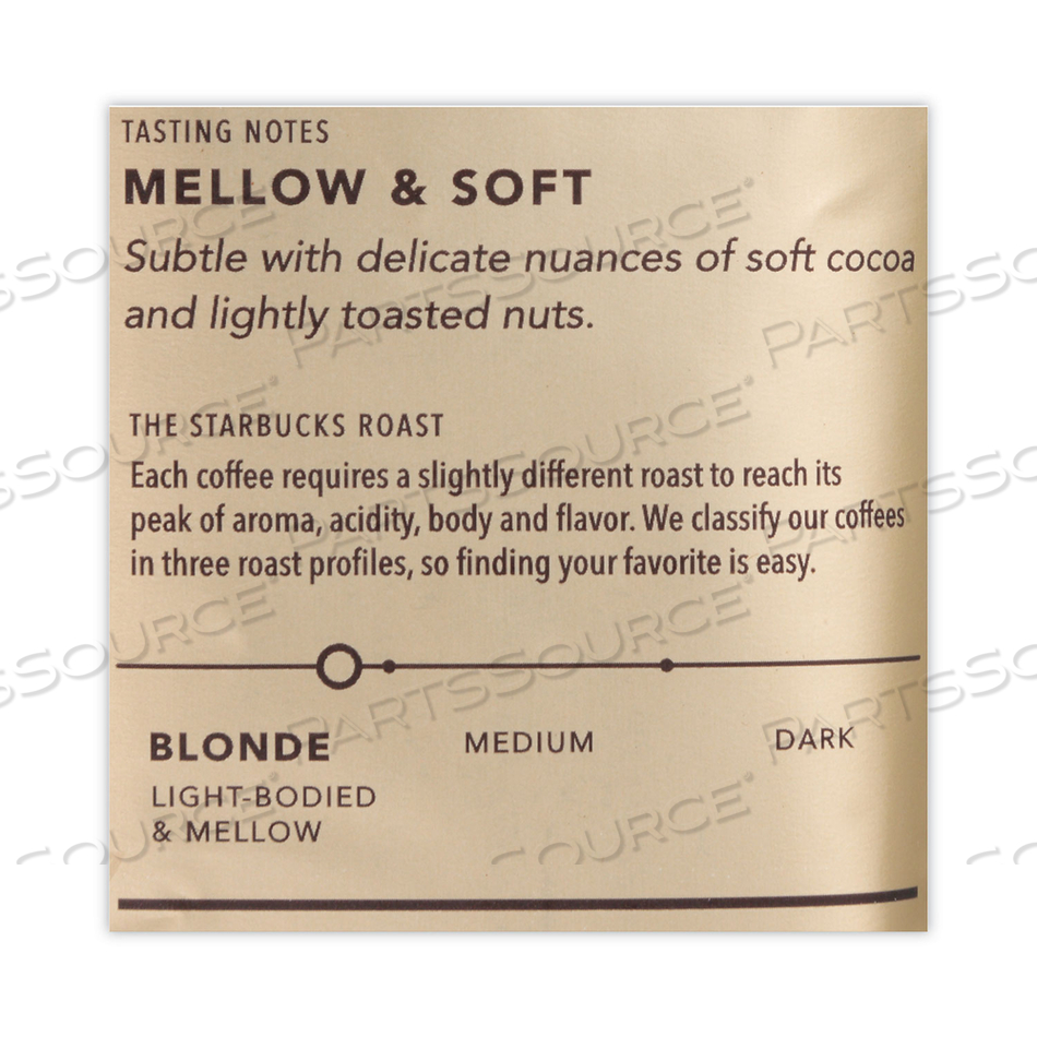 VERANDA BLEND COFFEE, GROUND,1 LB BAG by Starbucks