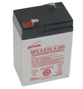 BATTERY, SEALED LEAD ACID, 6V, 4.5 AH by ENERSYS