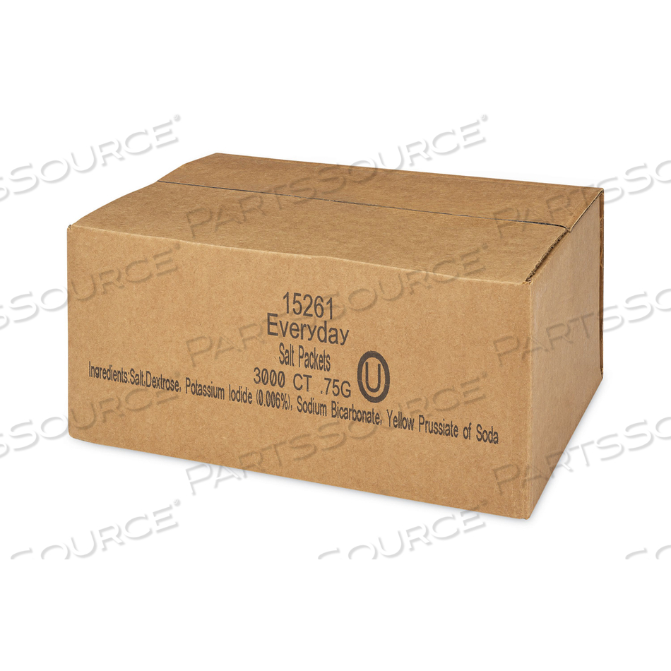 IODIZED SALT PACKETS, 0.75 G PACKET by Office Snax