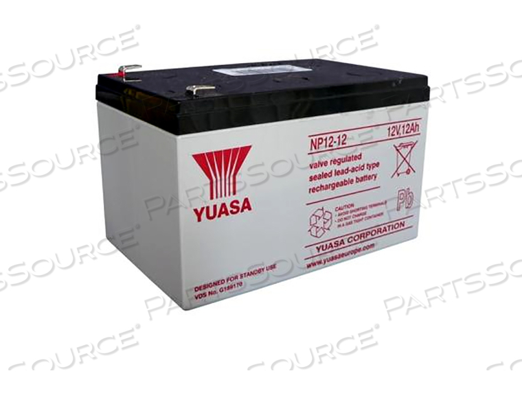 BATTERY, SEALED LEAD ACID, 12V, 12 AH, FASTON (F2) BATTERY, SEALED LEAD ACID, 12V, 12 AH, FASTON (F2)