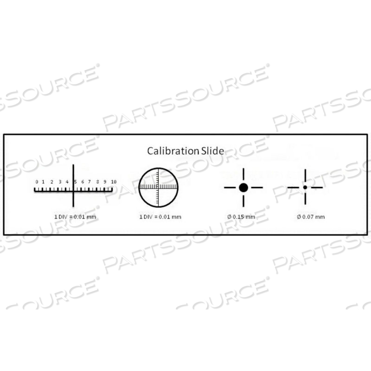 AMSCOPE STAGE MICROMETER CALIBRATION SLIDE WITH 4-SCALES FOR MICROSCOPES by United Scope