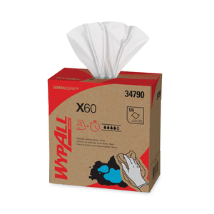 GENERAL CLEAN X60 CLOTHS, POP-UP BOX, 9.1 X 16.8, WHITE by WypAll