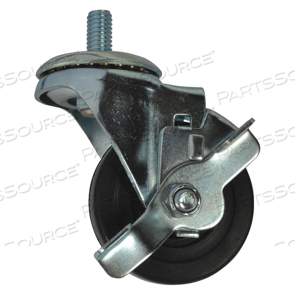 CASTER, SHELVING UNITS, SWIVEL, 3 IN CASTER WHEEL DIA, CASTER by Approved Vendor