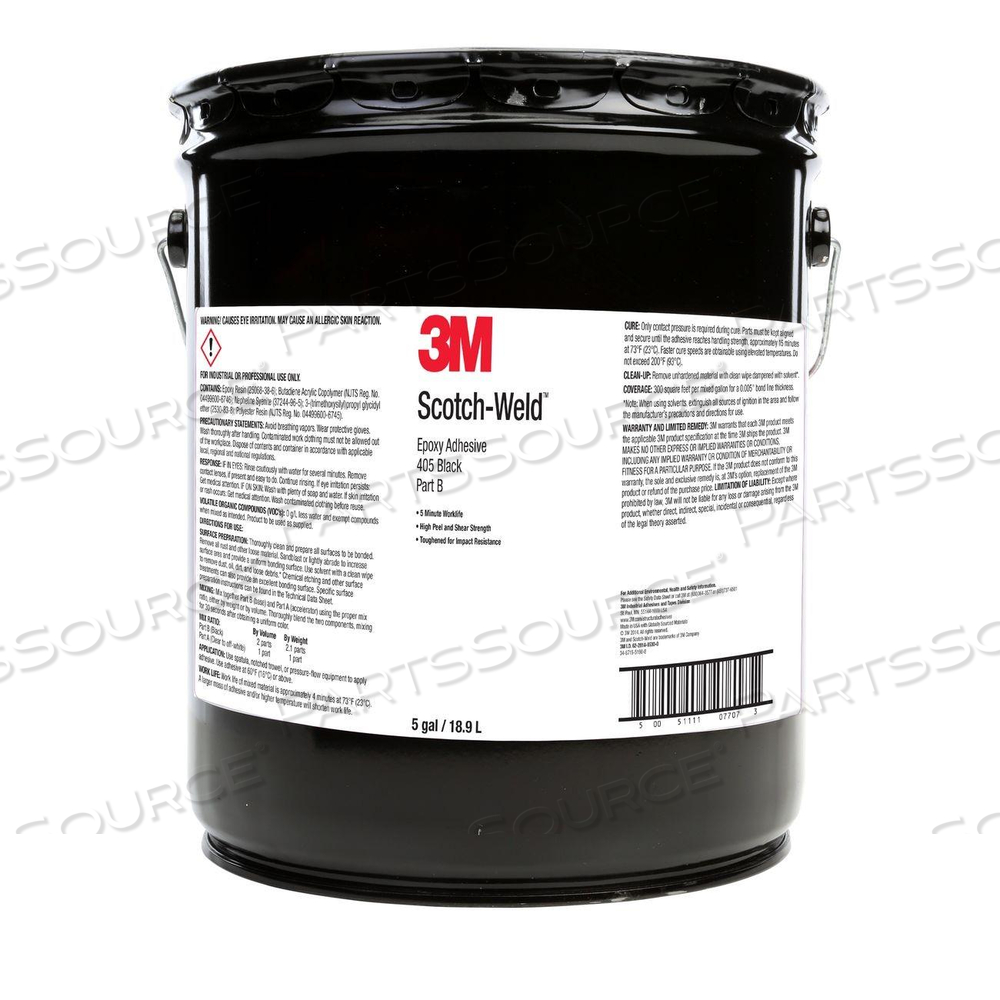 51111-07707 3M-WELD EPOXY ADHESIVE 405 BLACK PART B,5 GALLON by 3M Consumer