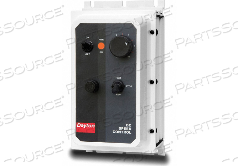 DC SPEED CONTROL, DC SPEED CONTROL SCR, NEMA 4X, LOWER VOLTAGE MOTOR OUTPUT POWER 1/8 TO 1 HP, AC INPUT VOLTAGE 120/240V AC, VOLTAGE OUTPUT by DAYTON ELECTRIC MANUFACTURING CO DC SPEED CONTROL, DC SPEED CONTROL SCR, NEMA 4X, LOWER VOLTAGE MOTOR OUTPUT POWER 1/8 TO 1 HP, AC INPUT VOLTAGE 120/240V AC, VOLTAGE OUTPUT by DAYTON ELECTRIC MANUFACTURING CO