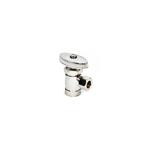 3/8" FIP INLET X 3/8" OD TUBE OUTLET CHROME PLATED BRASS MULTI-TURN ANGLE VALVE by Brasscraft