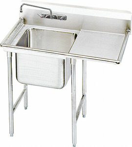 SCULLERY SINK W/ RIGHT DRAIN BOARD FLOOR by Advance Tabco