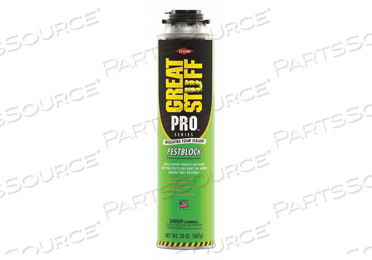 SPRAY FOAM SEALANT GRAY 20 OZ PEST BLOCK by Great Stuff SPRAY FOAM SEALANT GRAY 20 OZ PEST BLOCK by Great Stuff