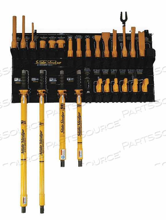 HE TOOL ASSORTMENT W/RACK 31 PC by Slide Sledge HE TOOL ASSORTMENT W/RACK 31 PC by Slide Sledge