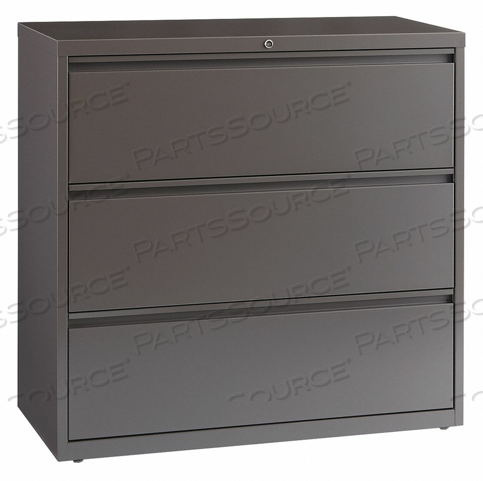 LATERAL FILE CABINET MEDIUM TONE STEEL by Hirsh