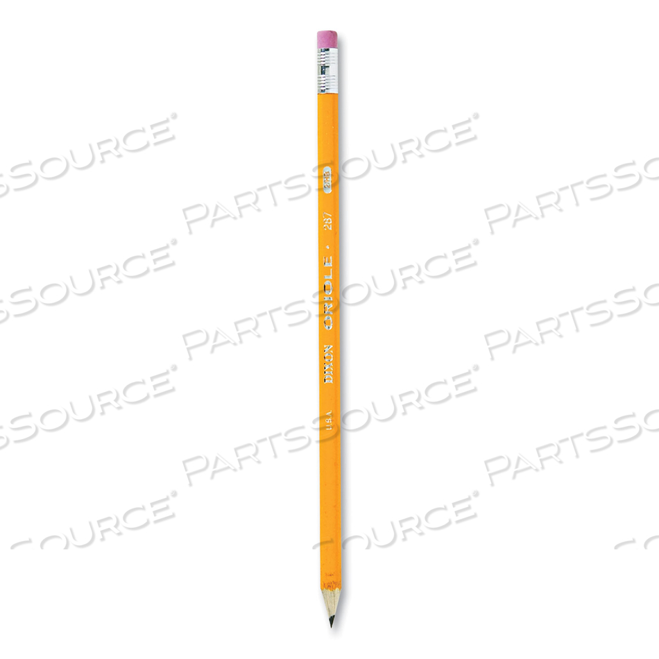 ORIOLE PRE-SHARPENED PENCIL, HB (#2), BLACK LEAD, YELLOW BARREL by Dixon Ticonderoga ORIOLE PRE-SHARPENED PENCIL, HB (#2), BLACK LEAD, YELLOW BARREL by Dixon Ticonderoga