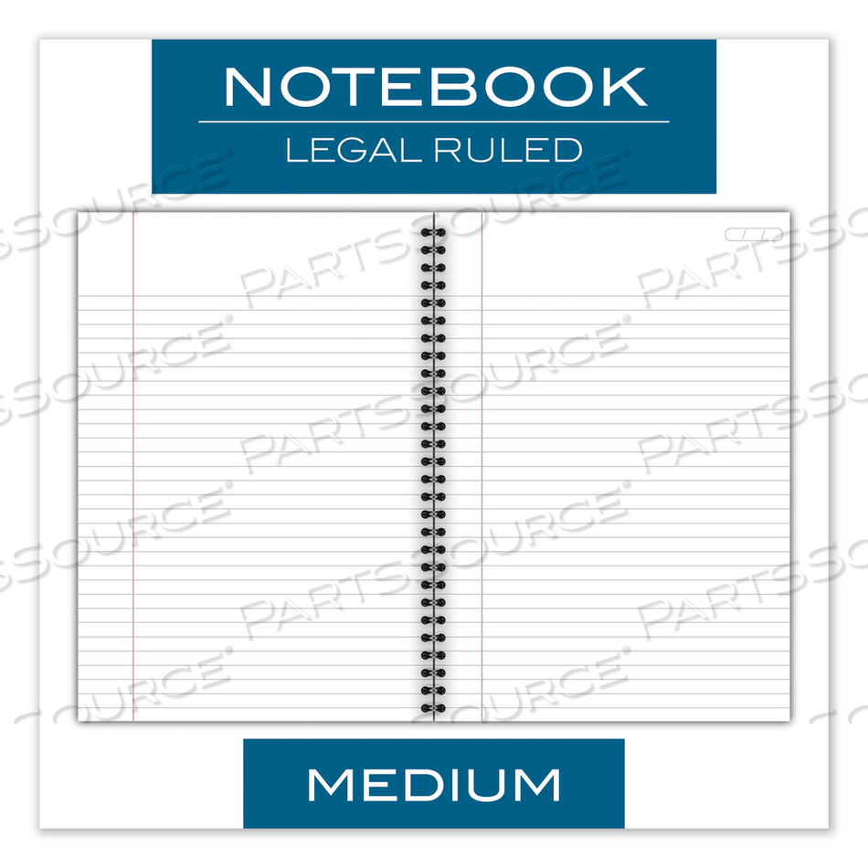 WIREBOUND BUSINESS NOTEBOOK, 1 SUBJECT, WIDE/LEGAL RULE, BLACK LINEN COVER, 9.5 X 6.63, 80 SHEETS by Cambridge WIREBOUND BUSINESS NOTEBOOK, 1 SUBJECT, WIDE/LEGAL RULE, BLACK LINEN COVER, 9.5 X 6.63, 80 SHEETS by Cambridge