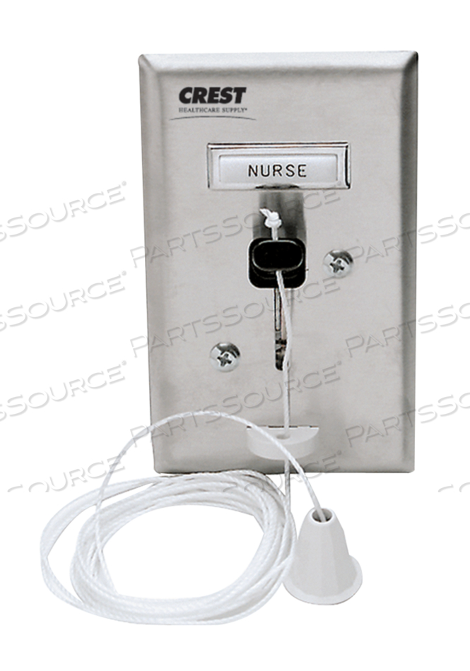 PULLCORD STATION, STAINLESS STEEL, 28 VDC AT 1.5 A, 7 FT, FDA COMPLIANT 