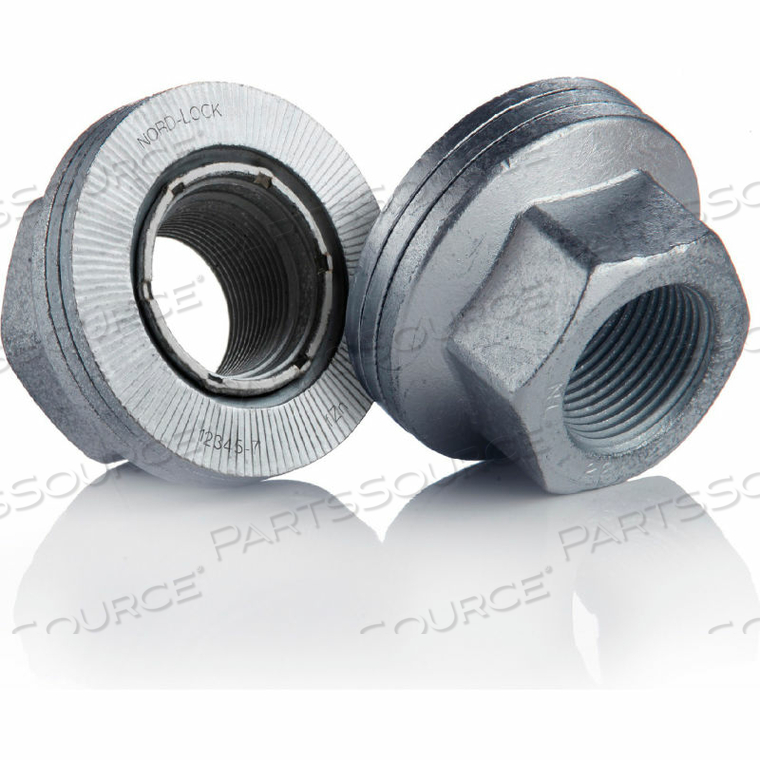 WEDGE LOCKING WHEEL NUT - M22 X 1.5 - CARBON STEEL - ZINC FLAKE COATED - PKG OF 20 