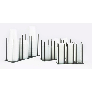 RAMEKIN / LID ORGANIZER UP TO 3" DIAMETER 8-1/8"W X 3"D X 6"H BLACK by Cal Mil Plastics