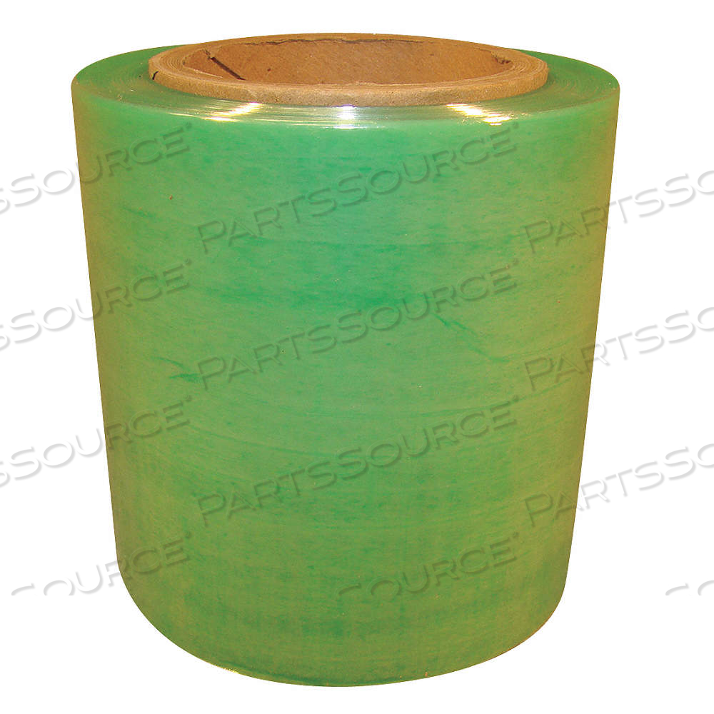 STRETCH WRAP, 80 GA GAUGE, 4 IN OVERALL WD, 1,000 FT OVERALL LG, LIGHT GREEN by Approved Vendor