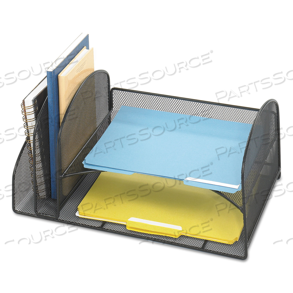 MESH DESK ORGANIZER WITH TWO VERTICAL/TWO HORIZONTAL SECTIONS by Safco MESH DESK ORGANIZER WITH TWO VERTICAL/TWO HORIZONTAL SECTIONS by Safco