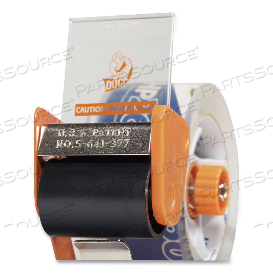 BLADESAFE ANTIMICROBIAL TAPE GUN WITH ONE ROLL OF TAPE, 3" CORE, FOR ROLLS UP TO 2" X 60 YDS, ORANGE by Duck