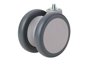 100 MM X 102 MM REPLACEMENT FRONT TWIN CASTER, POLYPROPYLENE SWIVEL by Arjo Inc.