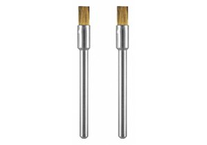 BRASS BRUSH 1/8IN. DIA. 1-3/4IN. L PK2 by Dremel