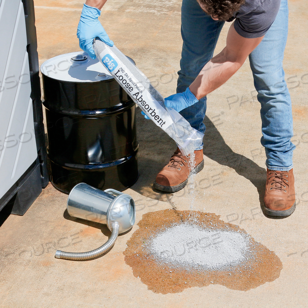 PIG DRI LOOSE ABSORBENT IN SPILL POUCH by New Pig Corporation