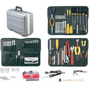 INCH METRIC TOOL KIT, POLYETHYLENE, GRAY, 12-3/4 IN X 8 IN X 17-3/4 IN, 24 LB by JENSEN Tools + Supply Inc. (Formerly Stanley Supply & Services)