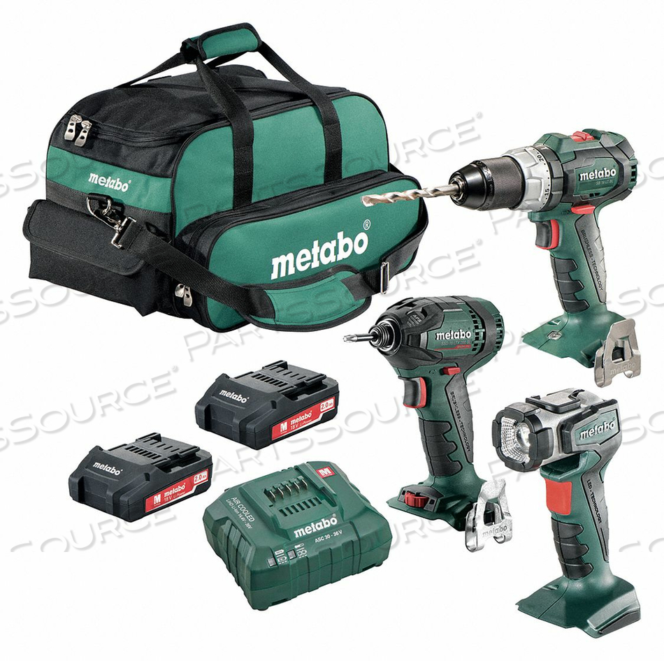 CORDLESS COMBINATION KIT 18.0V 3 TOOLS by Metabo