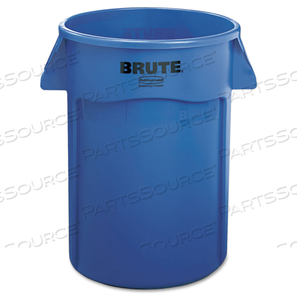 VENTED ROUND BRUTE CONTAINER, 44 GAL, PLASTIC, BLUE by Rubbermaid Medical Division VENTED ROUND BRUTE CONTAINER, 44 GAL, PLASTIC, BLUE by Rubbermaid Medical Division