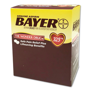 ASPIRIN TABLETS, TWO-PACK, 50 PACKS/BOX by Bayer