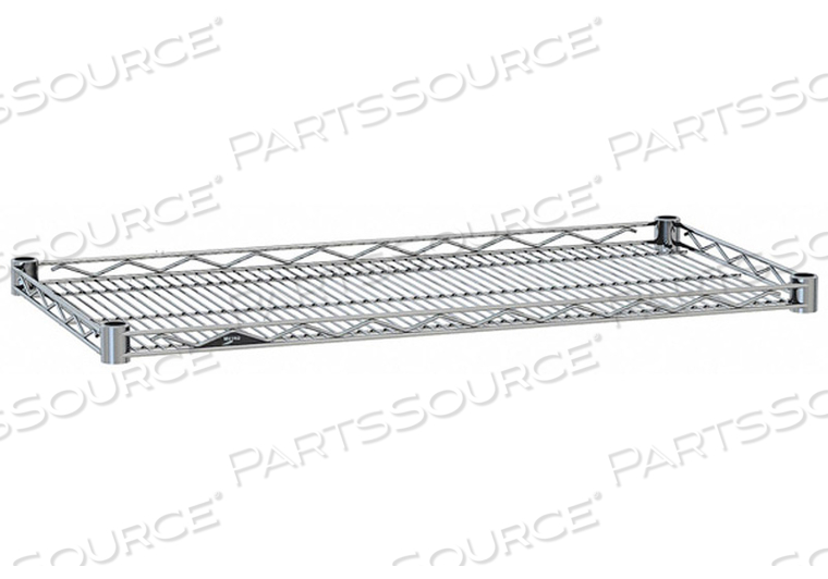 METRO HDM2436NC SUPER ERECTA DROP MAT WIRE DISPLAY SHELF, CHROME, 24" X 36" by Intermetro Industries (Emerson)