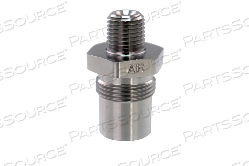 MEDICAL AIR SOCKET, 1/4 IN MNPT, BLACK, WHITE, MEETS NIST (EUROPEAN) by Bay Corporation