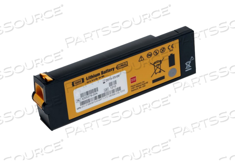 12V 4500MAH LITHIUM ION RECHARGEABLE BATTERY FOR LP1000 DEFIBRILLATOR 
