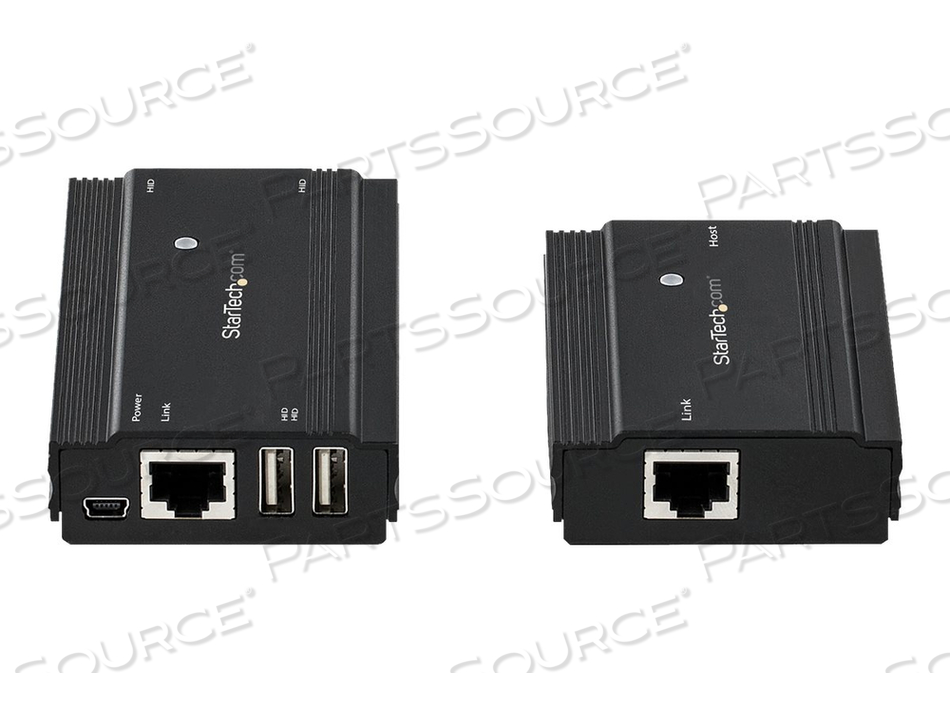 4 PORT USB 2.0 EXTENDER HUB OVER SINGLE CAT5E/CAT6 ETHERNET CABLE (RJ45), 330FT (100M), USB EXTENDER ADAPTER, EXTERNALLY POWERED, 480 MBPS, by StarTech.com Ltd. 4 PORT USB 2.0 EXTENDER HUB OVER SINGLE CAT5E/CAT6 ETHERNET CABLE (RJ45), 330FT (100M), USB EXTENDER ADAPTER, EXTERNALLY POWERED, 480 MBPS, by StarTech.com Ltd.