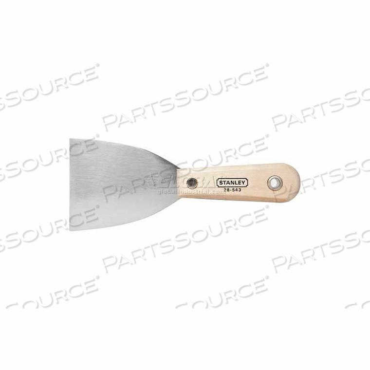 WOOD HANDLE STIFF SCRAPER KNIFE, 3" by Stanley