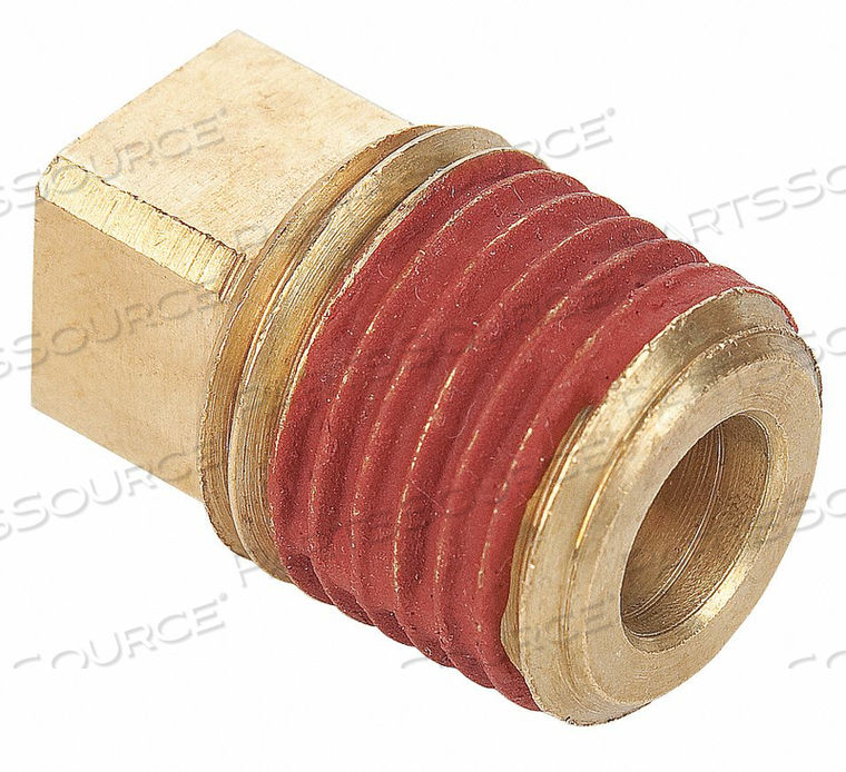 SQUARE HEAD PLUG BRASS 1/4 IN. PIPE by Parker Hannifin Corporation SQUARE HEAD PLUG BRASS 1/4 IN. PIPE by Parker Hannifin Corporation