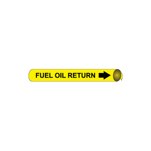 PRECOILED AND STRAP-ON PIPE MARKER - FUEL OIL RETURN by National Marker Company