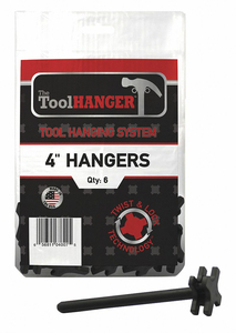 TOOL HANGER BLACK 5 LB CAPACITY PK6 by Toolhanger