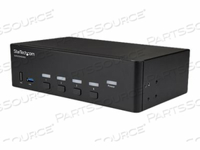 THIS 4 PORT 4K HDMI KVM WITH DUAL MONITOR SUPPORT LETS YOU CONTROL FOUR HDMI COM by StarTech.com Ltd. THIS 4 PORT 4K HDMI KVM WITH DUAL MONITOR SUPPORT LETS YOU CONTROL FOUR HDMI COM by StarTech.com Ltd.