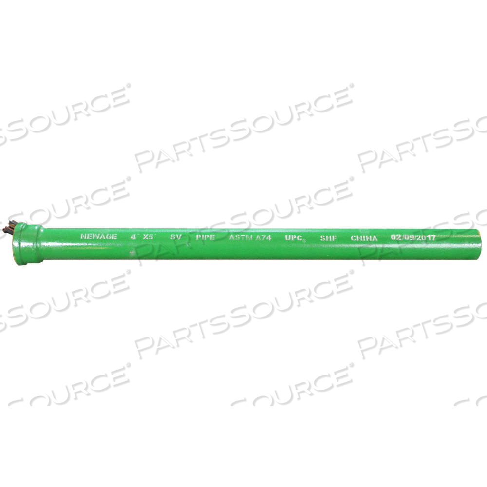 PIPE, EPOXY COATED CAST IRON, 2 IN NOMINAL PIPE SIZE, 30 IN LG, UNTHREADED, MALE NPS X MALE NPS by Approved Vendor