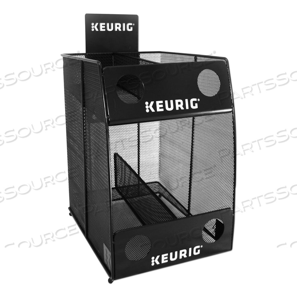 K-CUP POD WIRE MESH DISPLAY RACK 4-SLEEVE, 11 X 14 X 15.4, BLACK by Keurig