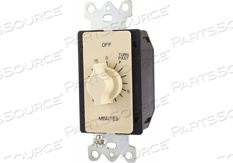 DECORATOR SPRING WOUND TIMER 15-MIN SPST by Tork
