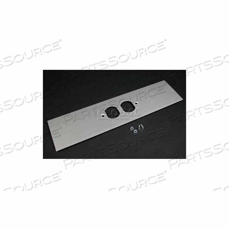 DUPLEX COVER PLATE GRAY ALUMINUM by Wiremold