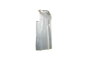 DISPOSABLE APRON PE 28X46 WHITE PK100 by Cellucap