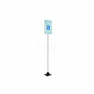 X-TUBE 78" SIGN POST, WHITE by Pexco LLC