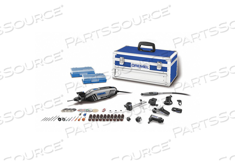 ROTARY TOOL KIT, 6 IN WHEEL, 120 VAC, 1.8 A, 5000 TO 35000 RPM by Dremel