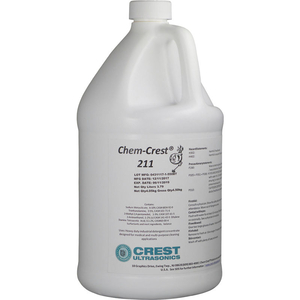 CHEM CREST 211 NON-CAUSTIC MEDICAL WASH SOLUTION - 4 X 1 GALLON BOTTLE - CREST ULTRASONIC by Crest Ultrasonics