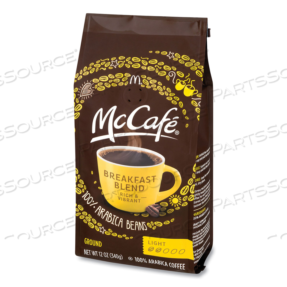 GROUND COFFEE, BREAKFAST BLEND, 12 OZ BAG by McCafe GROUND COFFEE, BREAKFAST BLEND, 12 OZ BAG by McCafe