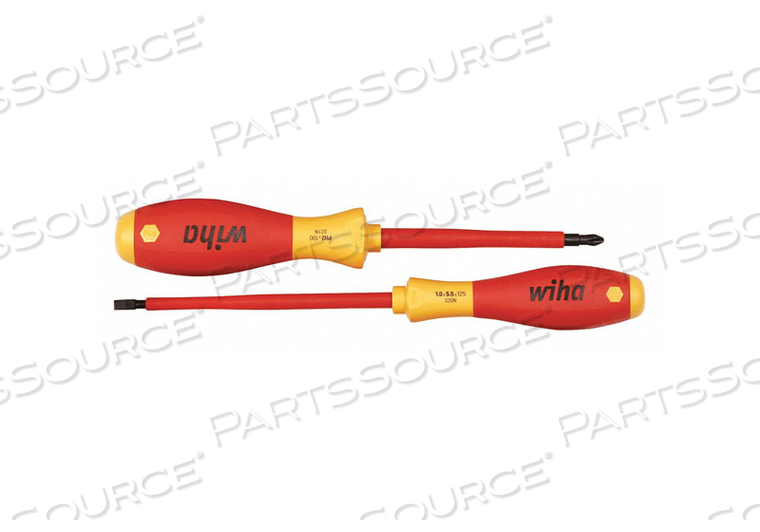 2 PIECE INSULATED SOFTFINISH SCREWDRIVER SET by Wiha Tools