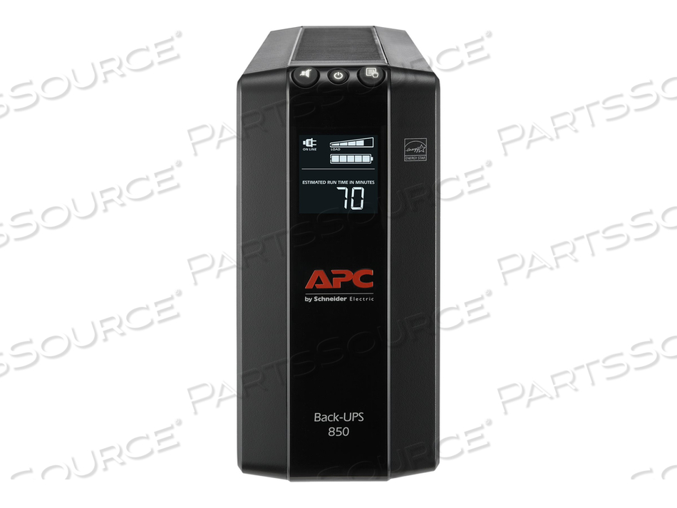 APC BATTERY BACK-UPS, 120 VAC INPUT, 510 W/850 VA OUTPUT, 60 HZ, BLACK by APC / American Power Conversion APC BATTERY BACK-UPS, 120 VAC INPUT, 510 W/850 VA OUTPUT, 60 HZ, BLACK by APC / American Power Conversion