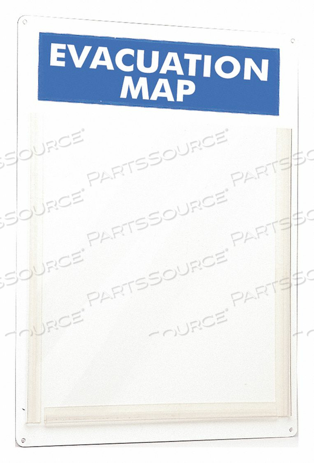 EVACUATION MAP HOLDER 15 X 11 IN. by Brady Americas